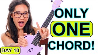 3 Beginner Ukulele Campfire Songs with just ONE chord! Free Song Sheets and Full Play Along Tracks