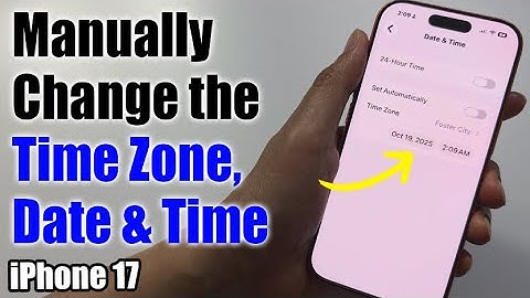 Hoe u handmatig de tijdzone, datum en tijd op de iPhone 17/17 Pro Max/Air kunt wijzigen