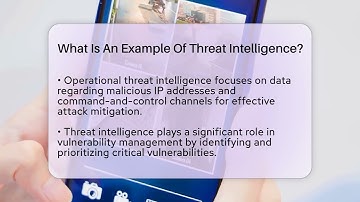 What Is An Example Of Threat Intelligence? - SecurityFirstCorp.com