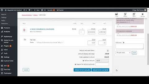 WooCommerce - How to process a refund