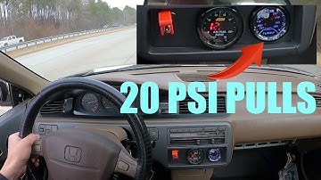 TURBO D16Z6 EG Civic - 20 PSI Pulls and Turbo Sounds