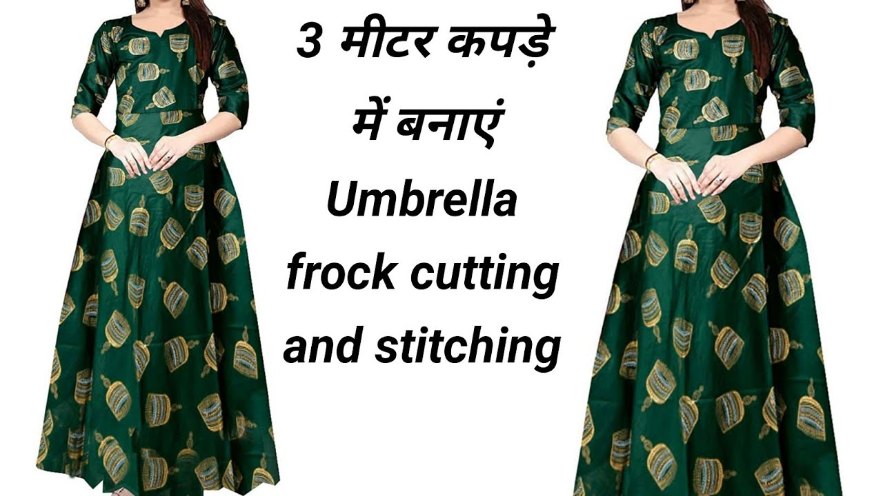 Umbrella SuitGown Cutting Step By Step In Easy Way  YouTube