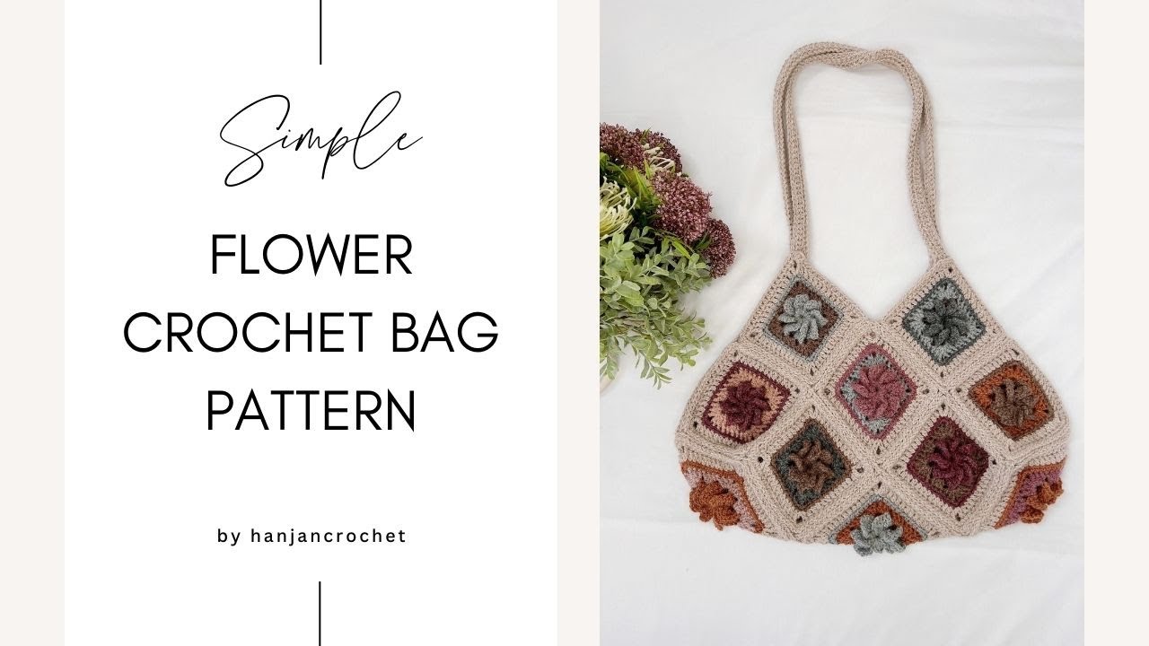 Fun Crochet Granny Square Bag: Free Pattern Tutorial - Annie Design Crochet