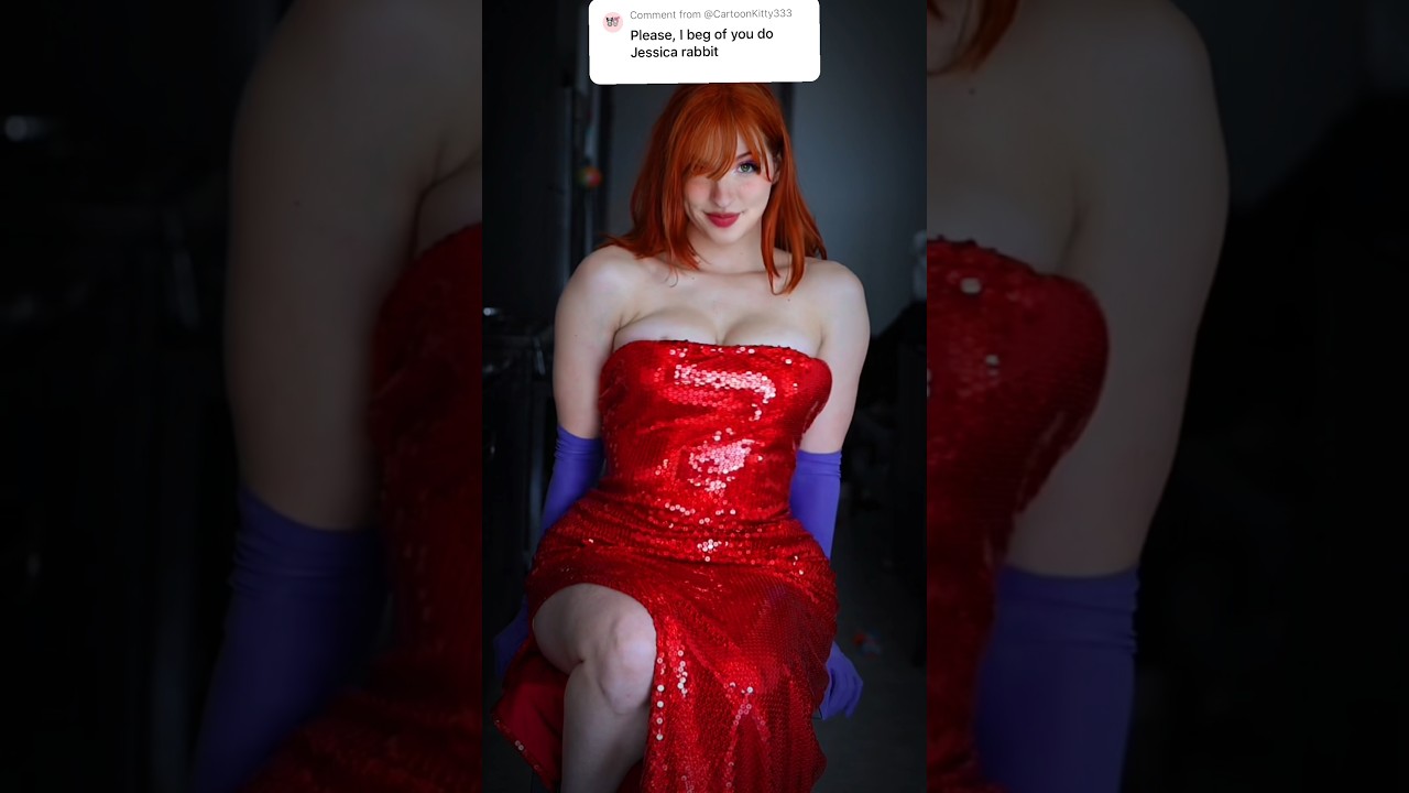 Jessica Rabbit Cosplay Transition | paint the town red 💋