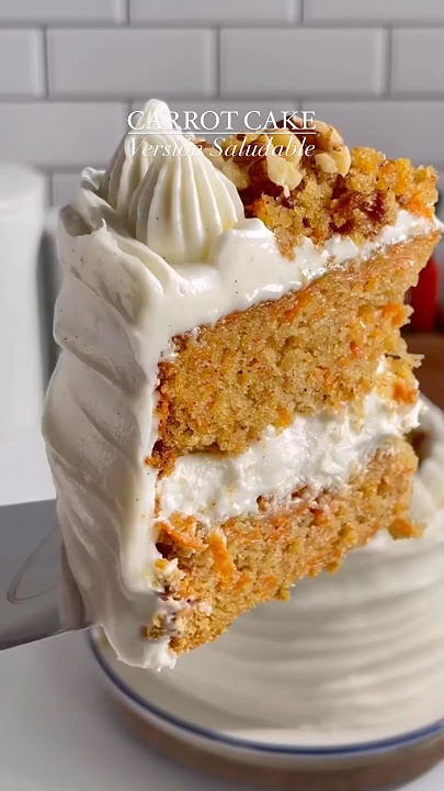CARROT CAKE SALUDABLE! #carrotcake #recetassaludables #carrot #torta #recetasfaciles #ricoysano