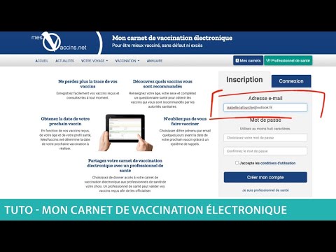 Tuto - Mon carnet de vaccination électronique