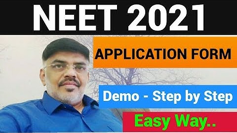 NEET2021 / Application Filling Demo Video /