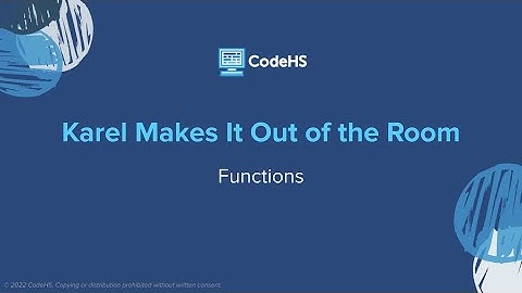 Karel Adventures - Functions