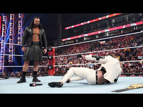 Drew McIntyre ataca a Seth Rollins - WWE RAW 27 de Noviembre 2023 Español Latino
