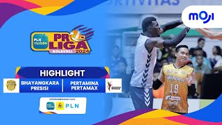 Bhayangkara Presisi VS Pertamina Pertamax 3-0 | Highlight PLN Mobile Proliga 2024