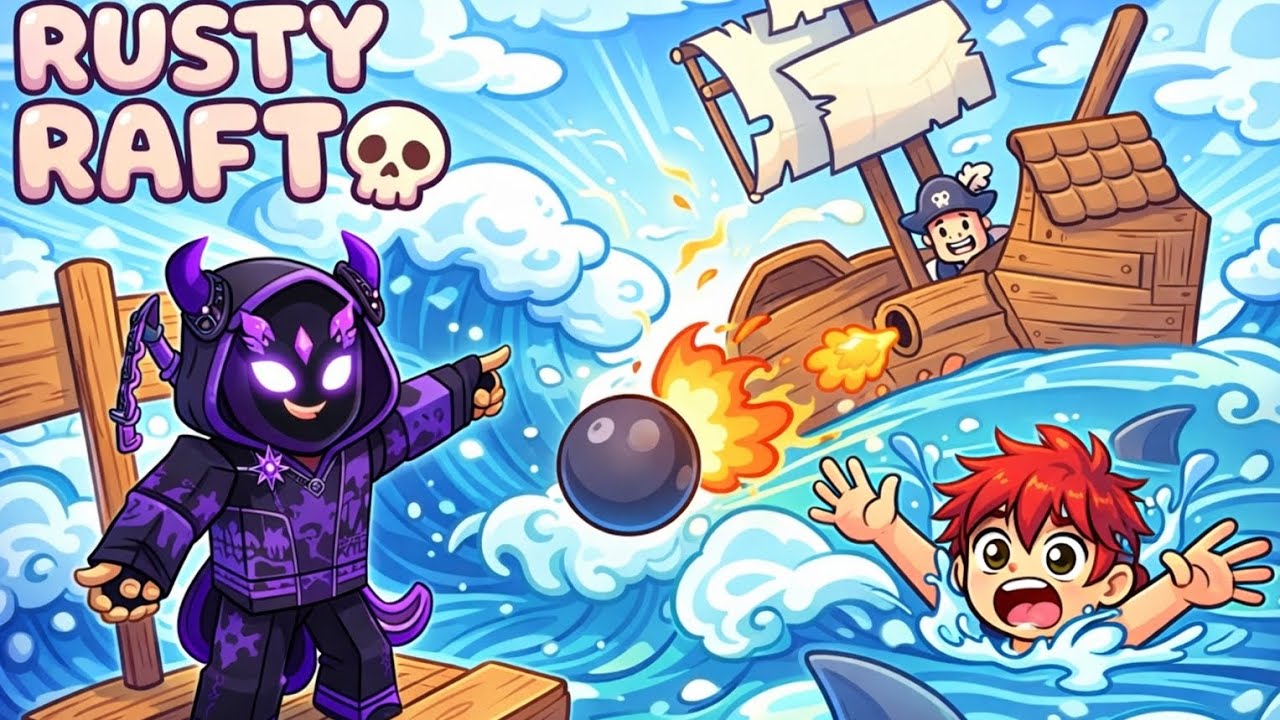 este JUEGO es COMPLICADO jugando con aquichems rusty raft!!! - YouTube
