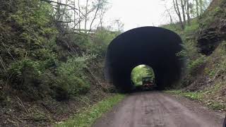 Snow Shoe Rails to Trails  Trailhead & Cutaways  perfect day to ride in Pennsylvania