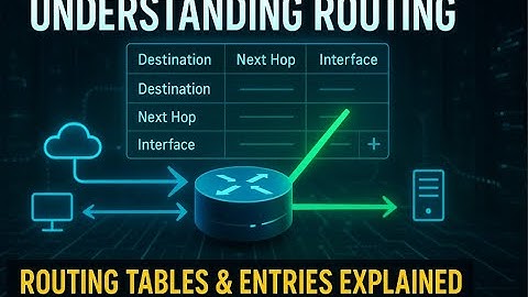 Understanding Routing: How Routing Tables Work & Creating Routing Table Entries