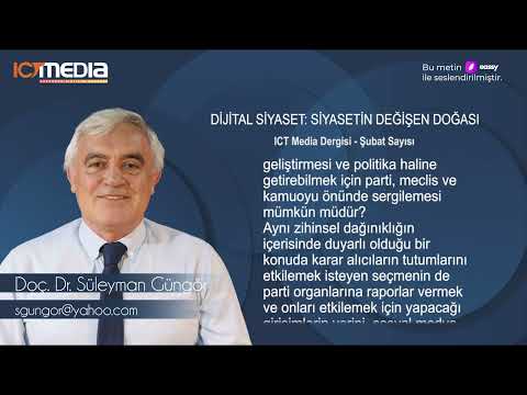 Doç. Dr. Süleyman Güngör - ICT Media Dergisi Şubat 2026 Yazısı