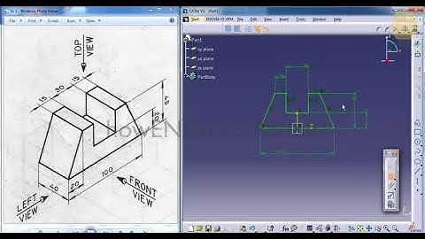 2.6.1|Sketcher Exercise 1|Top Catia V5 tutorials/training videos