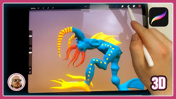 3d Painting demo in Procreate 5.2 (beta)