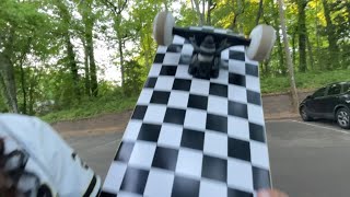 Day 0 of learning to skateboard: feeling out the board and breaking it in!