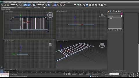 Modeling of a railing with 3dsmax part 01