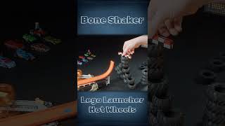 Hot Wheels Bone Shaker vs LEGO Launcher – High Jump Challenge!