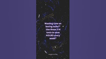 Use these 3 AI tools to save HOURS every week! #website #aiwebsites #freeonlinetools #chatgpt