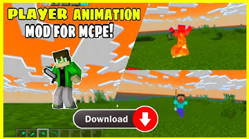 Player animation addon for Minecraft pe 1.16+ || animation mod for mcpe || 2021!
