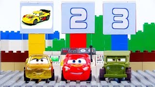 Mini Racers Experemental Cars. Disney Cars Toys Video for Kids Lightning McQueen Cruz Ramirez