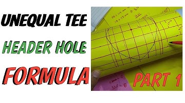 Unequal tee header hole formula Part 1