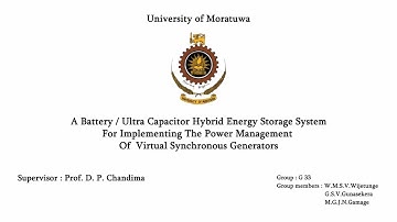 A Battery / Ultra Capacitor Hybrid Energy Storage System