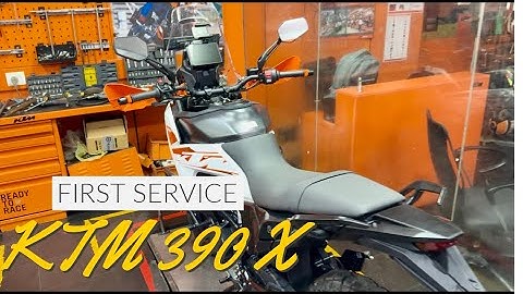 First Service of KTM 390 X adventure! || Service Cost? || Detailed Overview