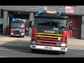 Cardiff Central Fire Station Double Turnout + Police, Fire & Emergency Vehicles Responding in Wales