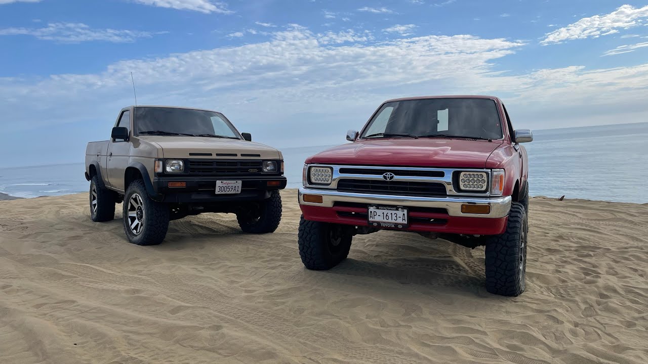 Toyota pick up vs nissan hardbody - YouTube