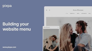 Building your website menu - Pixpa