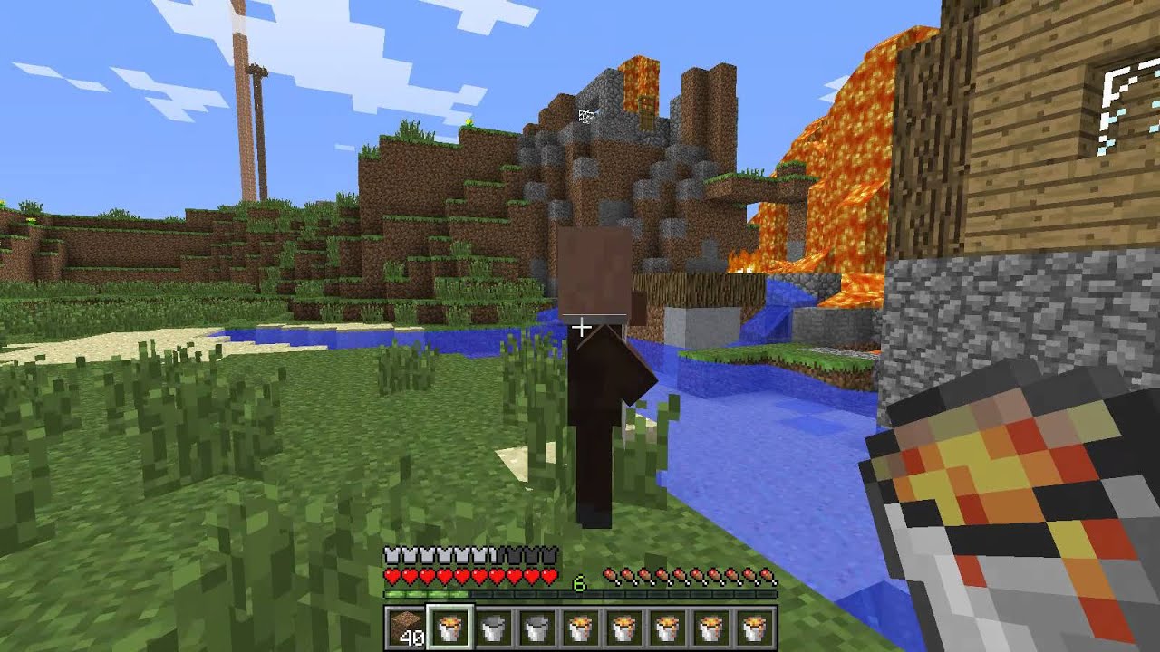 Minecraft Destroy The Village With Lava Part 3 YouTube