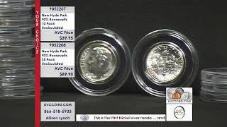 New Hyde Park 90% Roosevelt Dimes 10 Pack & 25 Pack Uncirculated