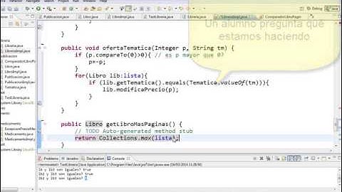 Ejercicio de Colecciones en Java: el tipo Libreria (II)
