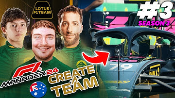 F1 MANAGER 24 CREATE A TEAM (Lotus F1 Team) S3 #3 | OUR FIRST WIN?