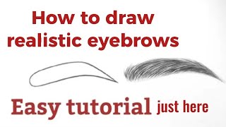 How To Draw Realistic Eyebrows For Beginners Easy Tutorial Step By Step