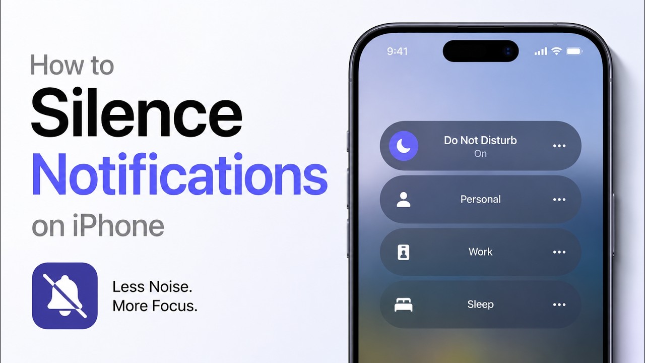 iPhone - silenceです。 How to Silence Notifications on iPhone (2026 Guide) - YouTube
