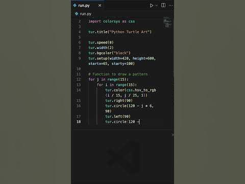 Amazing Python Graphic Design | wait for the outcome #programming # ...