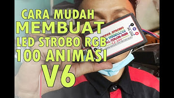 Cara merakit lampu strobo RGB dengan led strip ws2811 v6 100 animasi Gaes