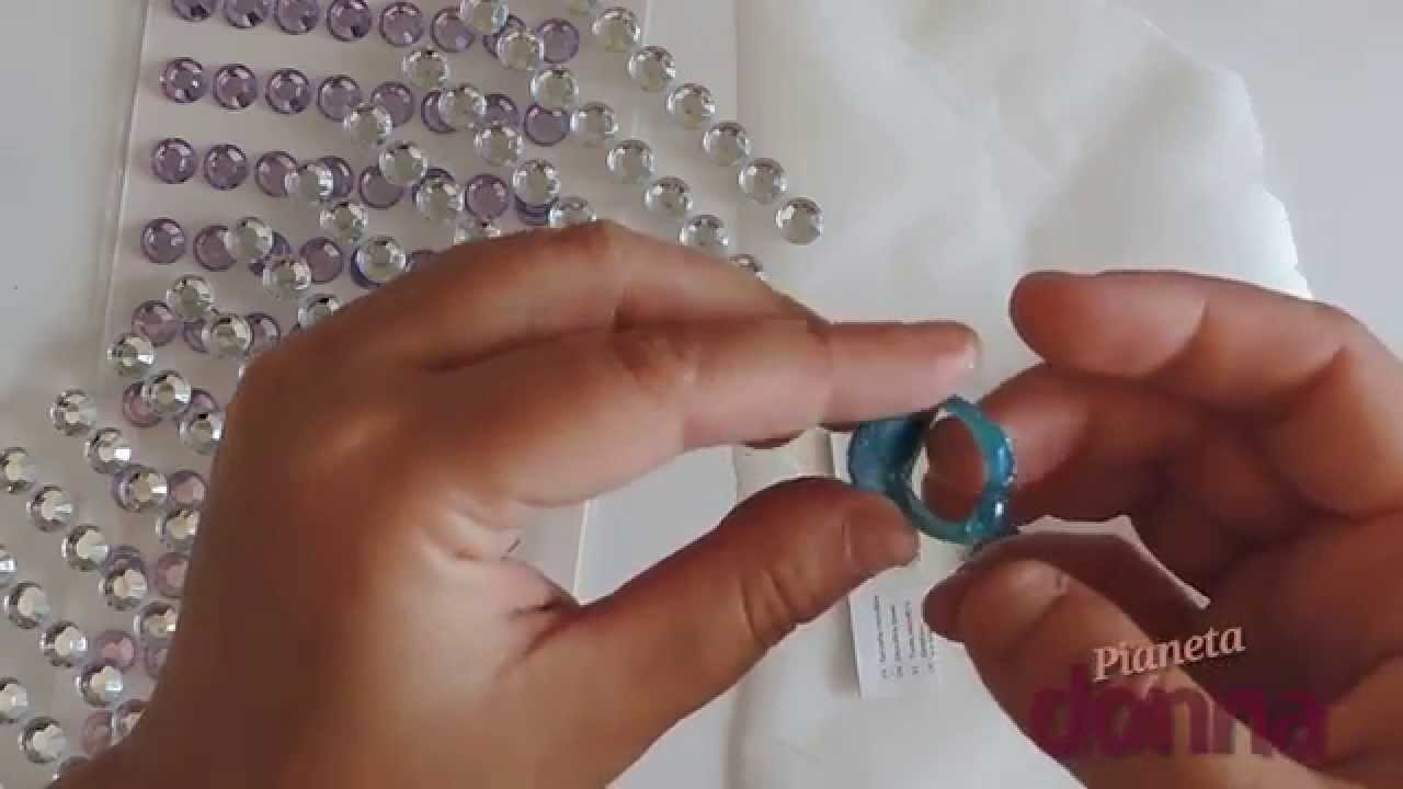 Come fare un anello con la colla a caldo - Tutorial - YouTube