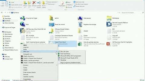 Importar desde excel Sap Business One 9.3