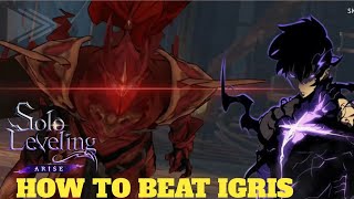 Best Hack to defeat IGRIS in level 31 F2P 🥶 Solo Leveling Arise