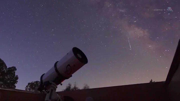 October Orionids Meteor Shower From Halley's Comet | NASA Space Science Skywatching HD