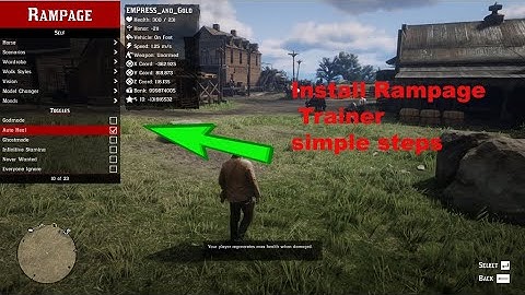 how to install menu trainer in rdr 2 | rampage