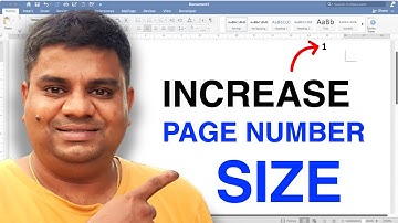 Hoe vergroot u de paginanummergrootte in Word?