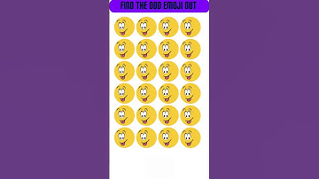 Find the Odd emoji out||Memory test challenge #puzzle #viral