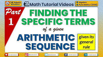 Finding the specific terms of an arithmetic sequence given its general rule [Part 1]|Pure Maths 9709