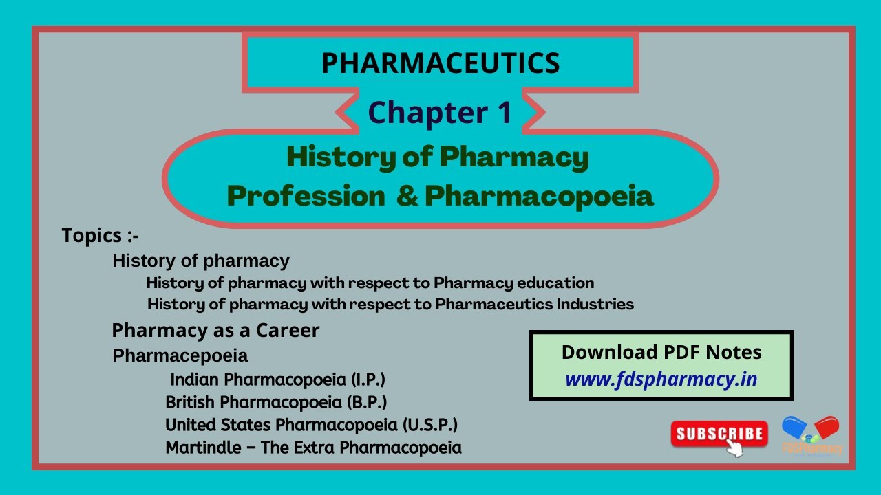history of pharmacopoeia assignment pdf