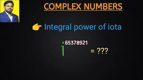 Integral power of iota|COMPLEX NUMBER|NCERT CLASS 11|IIT JEE|NDA